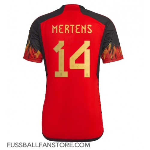Belgien Dries Mertens #14 Replik Heimtrikot WM 2022 Kurzarm